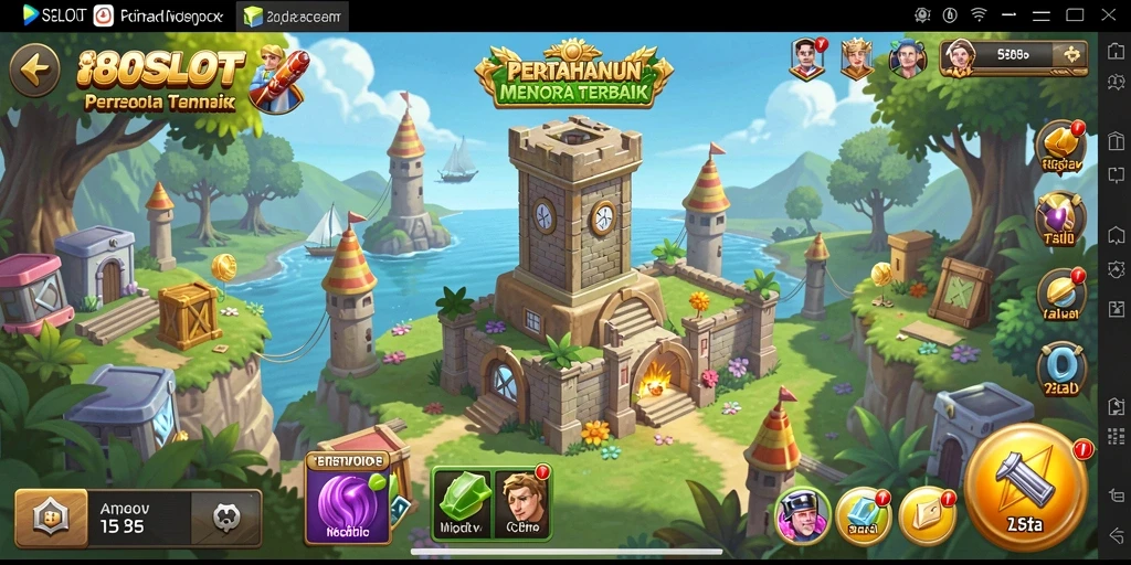 Tampilan gameplay seru di 180SLOT saat bertahan dari serangan musuh.