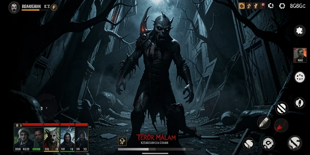 Tangkapan layar 8G8G menampilkan suasana mencekam dan gameplay menegangkan.