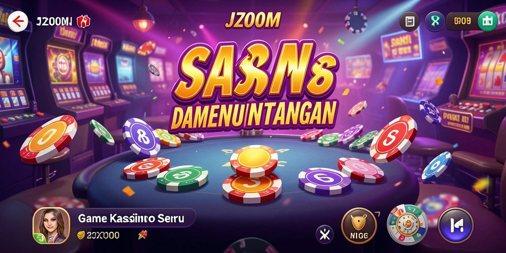Menampilkan aksi seru di permainan kasino J200M.
