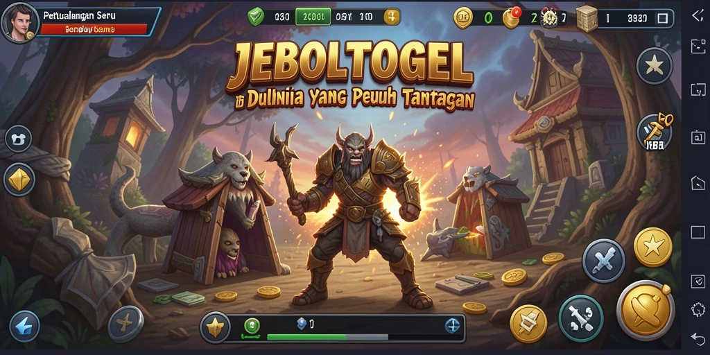 Tampilan gameplay seru JEBOLTOGEL saat menjelajahi dunia petualangan.