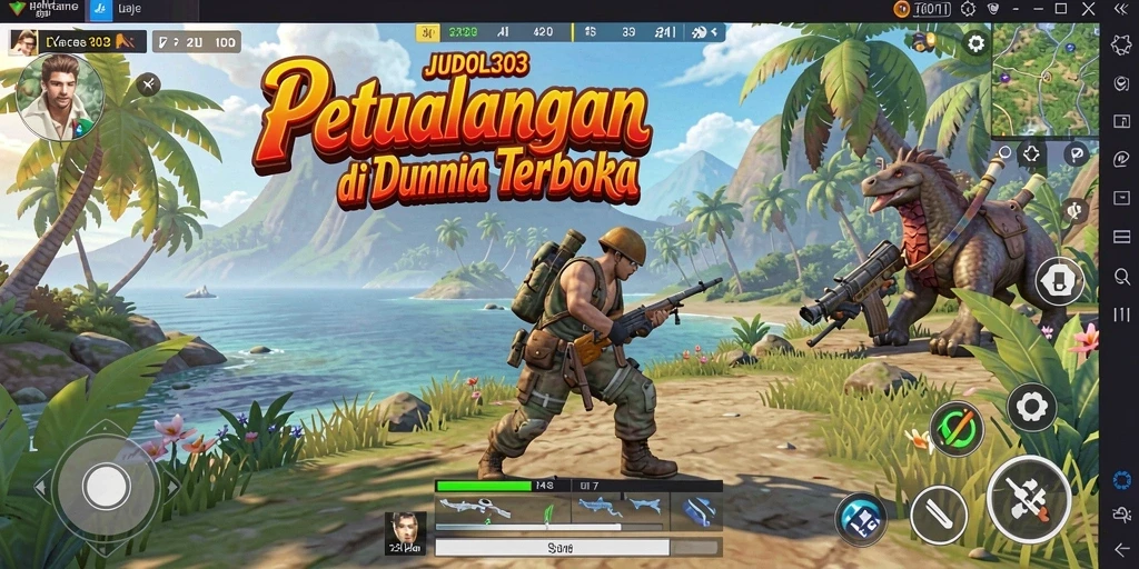 Menampilkan gameplay seru di dunia terbuka JUDOL303.