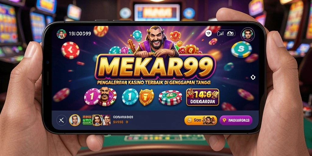 Screenshot gameplay MEKAR99 yang menampilkan suasana kasino online yang mengasyikkan.