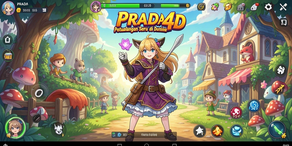 Tampilan screenshot gameplay PRADA4D yang menakjubkan dan menarik.