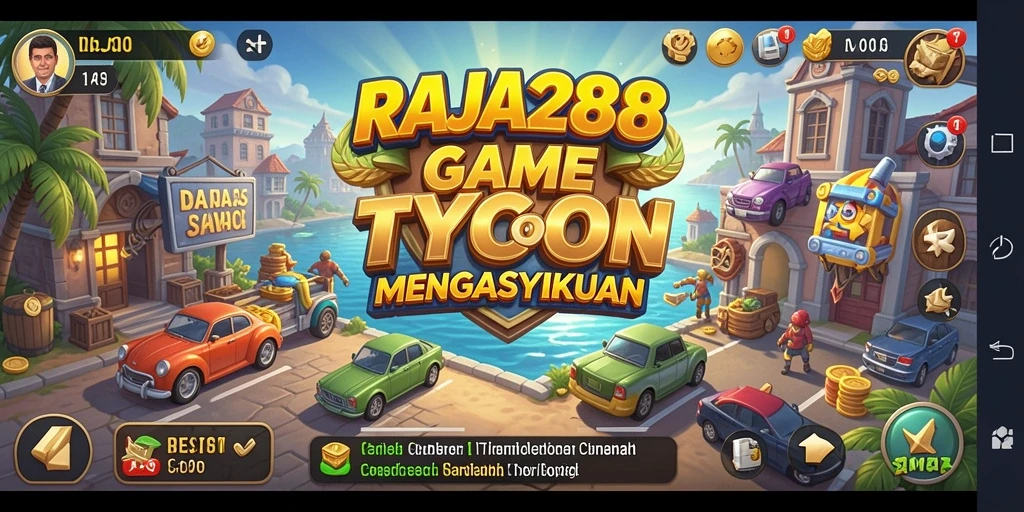Tampilan menarik dari gameplay Tycoon RAJA288 menunjukkan strategi bisnis yang mendalam.
