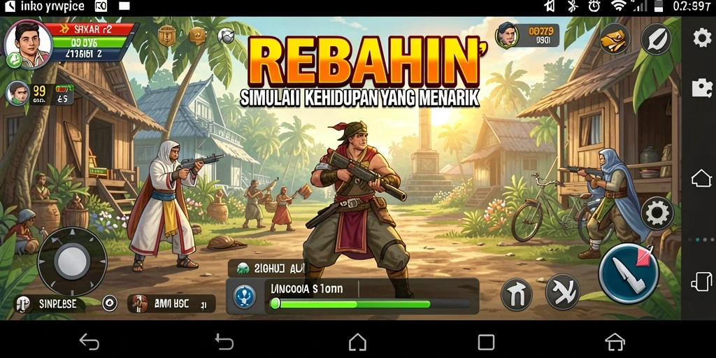Tampilan gameplay yang menarik di REBAHIN dengan elemen simulasi yang mendalam.